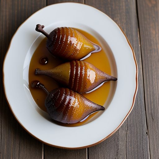Chestnut Honey-Baked Pears Stuffed With Mascarpone recipe image