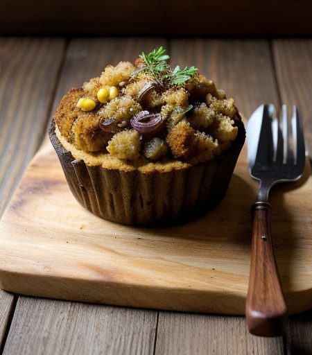 Chestnut, Onion, and Cornbread Stuffing recipe image