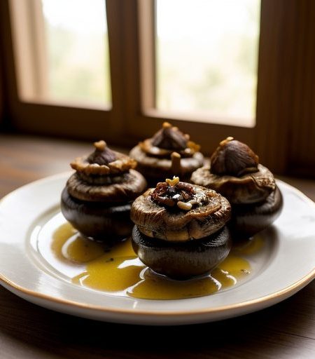 Chestnut-Stuffed Mushrooms recipe image