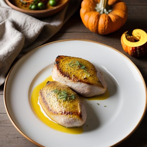 Chevre Chicken Breasts With Squash recipe image