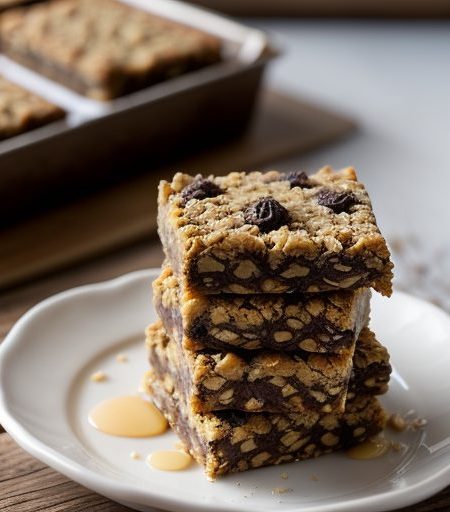 Chewy Oatmeal Raisin Bars recipe image