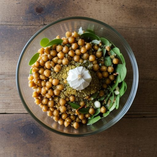 Chick Pea Salad With Garlic-Cumin Vinaigrette recipe image