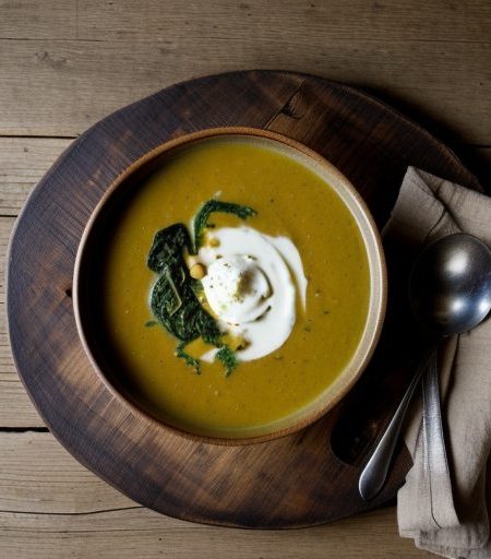 Chick Pea & Spinach Soup recipe image