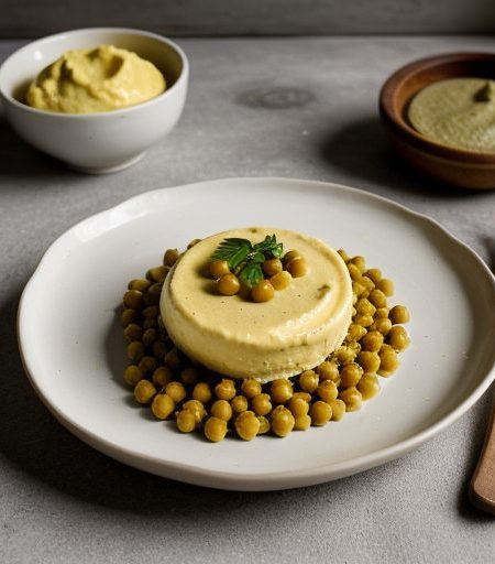 Chick Pea and Garlic Puree recipe image