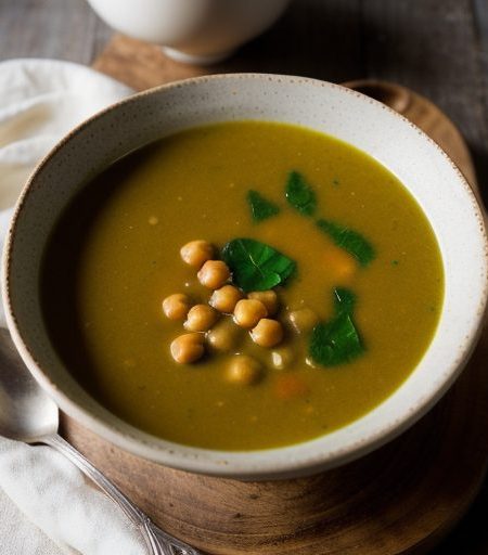 Chick Pea and Spinach Soup recipe image