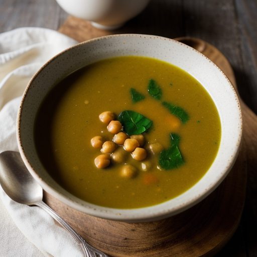 Chick Pea and Spinach Soup recipe image