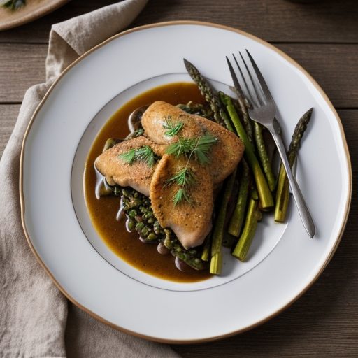 Chicken Asparagus Marsala recipe image