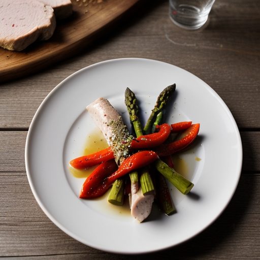 Chicken Asparagus & Red Pepper recipe image