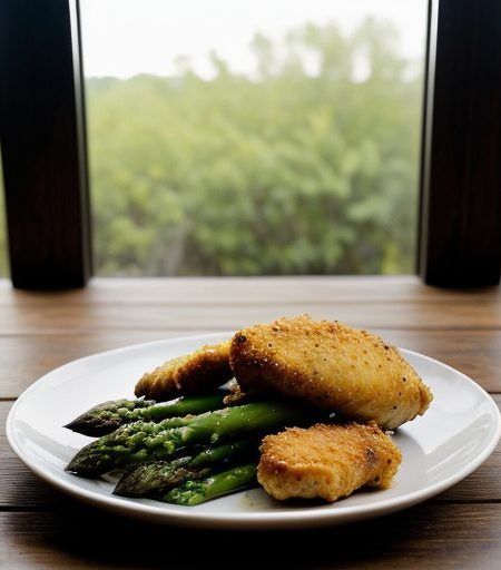 Chicken~ Asparagus & Red Pepper recipe image