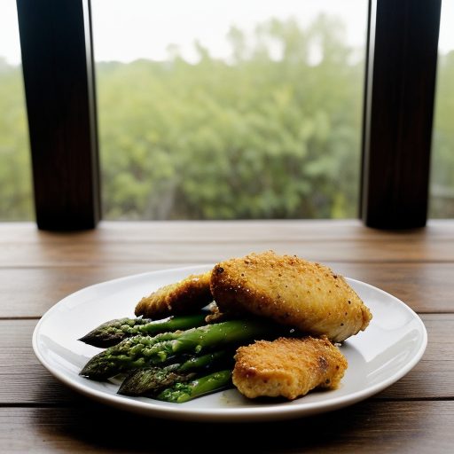 Chicken~ Asparagus & Red Pepper recipe image