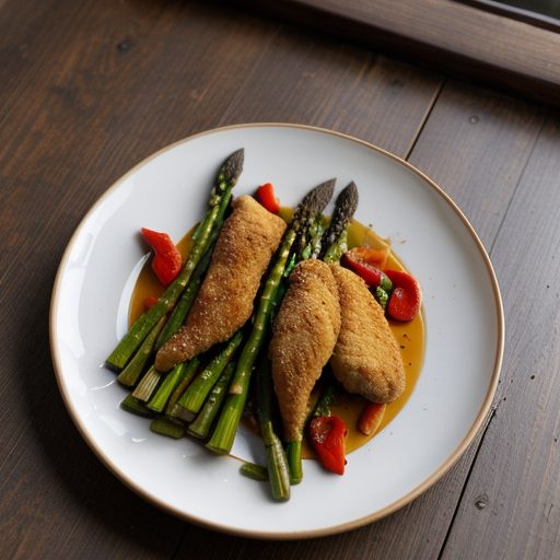 Chicken, Asparagus and Red Pepper recipe image