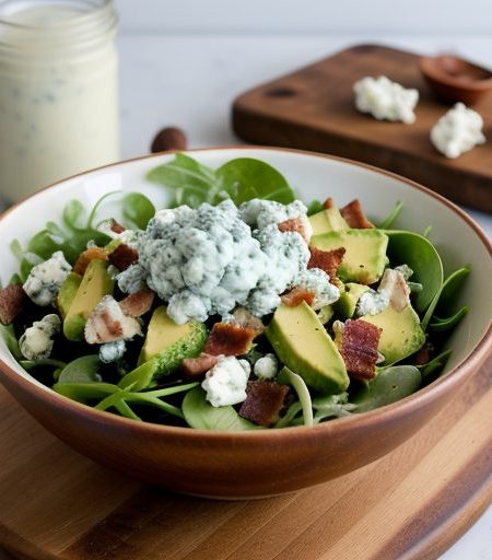 Chicken~ Avocado & Bacon Salad With Bl recipe image