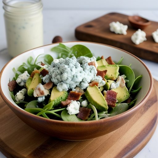 Chicken~ Avocado & Bacon Salad With Bl recipe image
