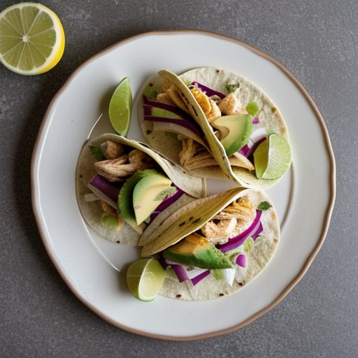 Chicken & Avocado Tacos. recipe image