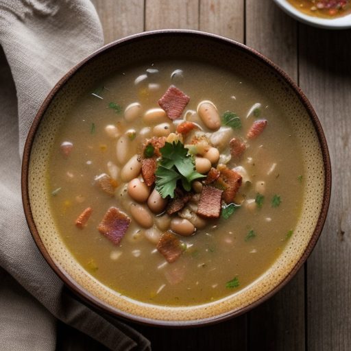 Chicken, Bacon, and White Bean Soup, Portuguese Style recipe image