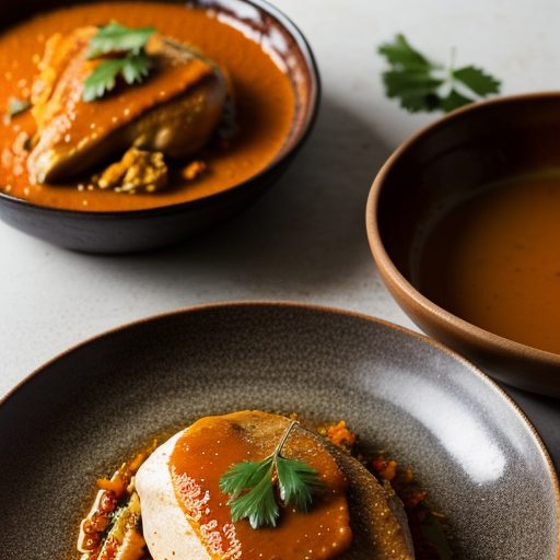 Chicken Baked With Orange-Spiced Harissa Sauc recipe image