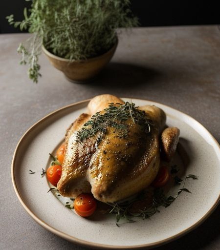 Chicken Baked With Tomatoes & Herbs in Parc recipe image