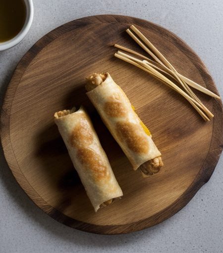 Chicken & Banana Egg Roll Appetizer recipe image