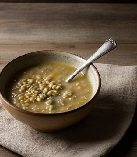 Chicken Barley Soup (Low Cal recipe image