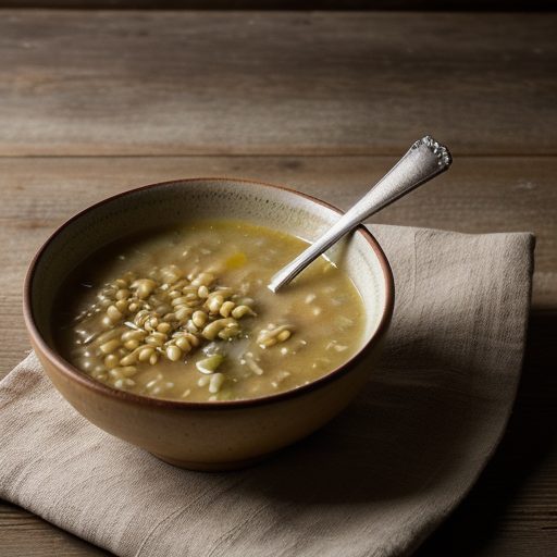 Chicken Barley Soup (Low Cal recipe image