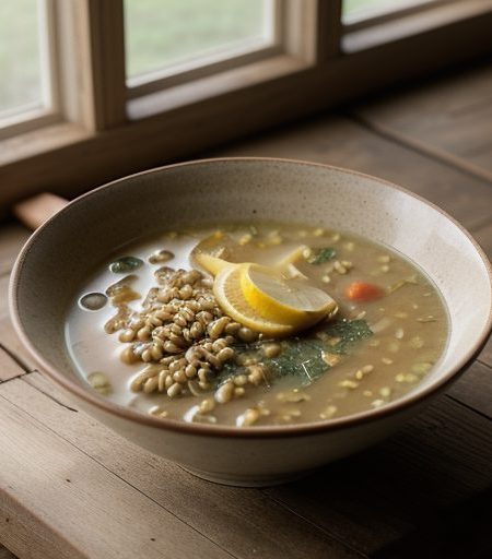 Chicken Barley Soup (Low Cal recipe image
