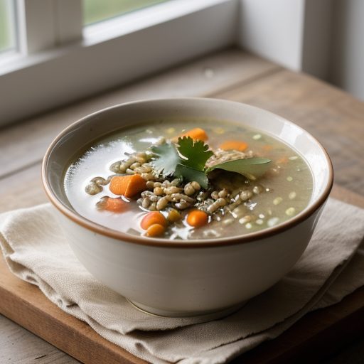 Chicken Barley Soup recipe image
