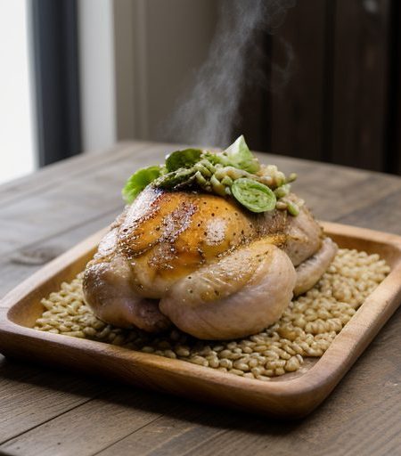 Chicken, Barley, and Brussels Sprouts (8.5 PTS recipe image