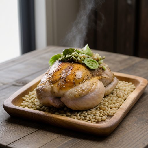 Chicken, Barley, and Brussels Sprouts (8.5 PTS recipe image