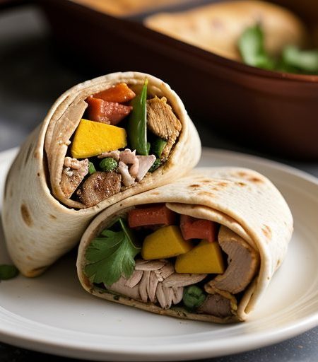 Chicken & Bean Burritos recipe image