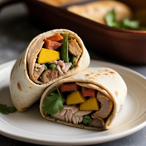 Chicken & Bean Burritos recipe image