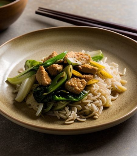 Chicken-Bok Choy Stir-Fry recipe image