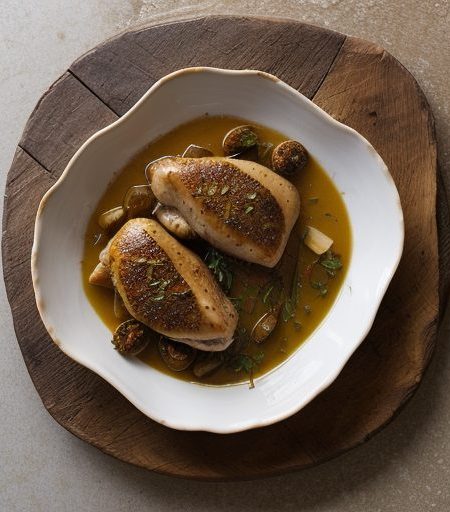 Chicken Braised With 40 Cloves of Garlic recipe image