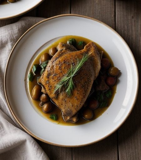 Chicken Braised With Marsala recipe image