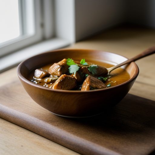 Chicken Braised in Walnut Sauce recipe image