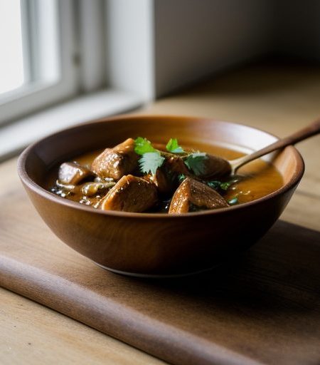 Chicken Braised in Walnut Sauce recipe image