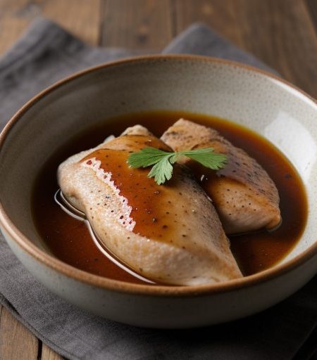 Chicken Breast With Wine Vinegar Sauce recipe image