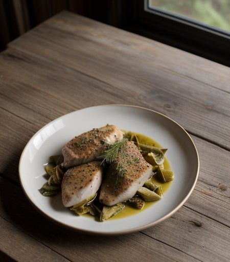 Chicken Breasts & Artichokes With Fett recipe image