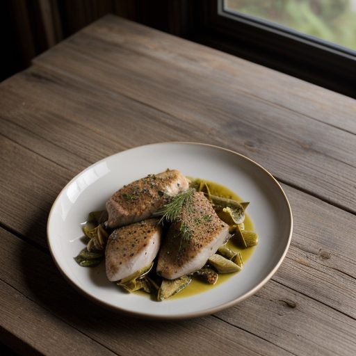 Chicken Breasts & Artichokes With Fett recipe image