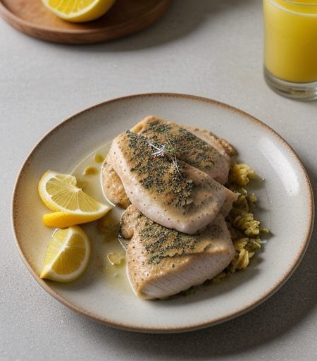 Chicken Breasts Au Citron recipe image