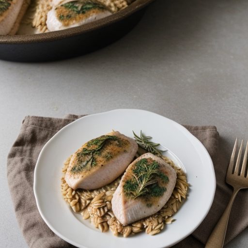 Chicken Breasts Stuffed With Orzo recipe image