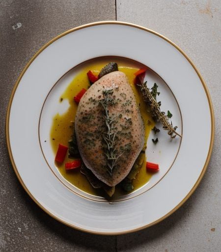Chicken Breasts Stuffed With Sweet Pepper & Thyme recipe image