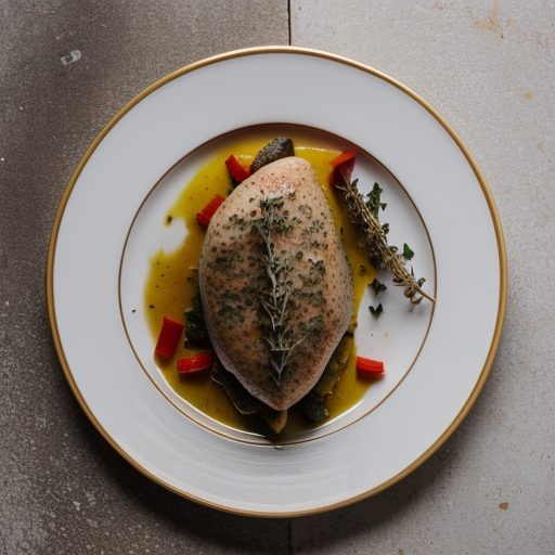 Chicken Breasts Stuffed With Sweet Pepper & Thyme recipe image