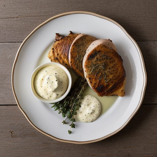 Chicken Breasts W/Garlic Cream & Onions recipe image