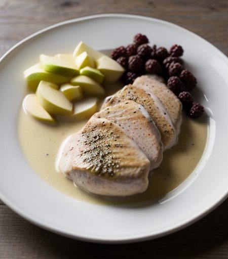 Chicken Breasts With Apples and Cider Cream recipe image