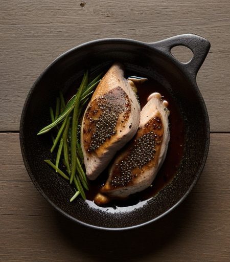 Chicken Breasts With Balsamic Vinegar Sauce recipe image