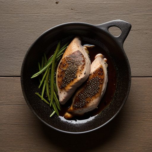 Chicken Breasts With Balsamic Vinegar Sauce recipe image