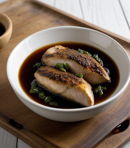 Chicken Breasts With Balsamic Vinegar Sauce recipe image