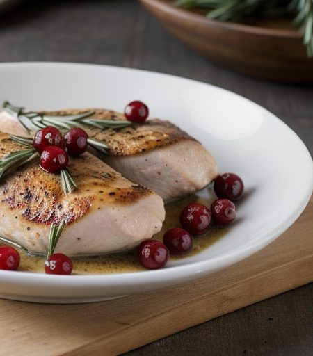 Chicken Breasts With Currants and Rosemary Sauce recipe image