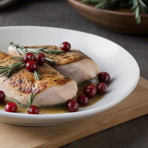 Chicken Breasts With Currants and Rosemary Sauce recipe image