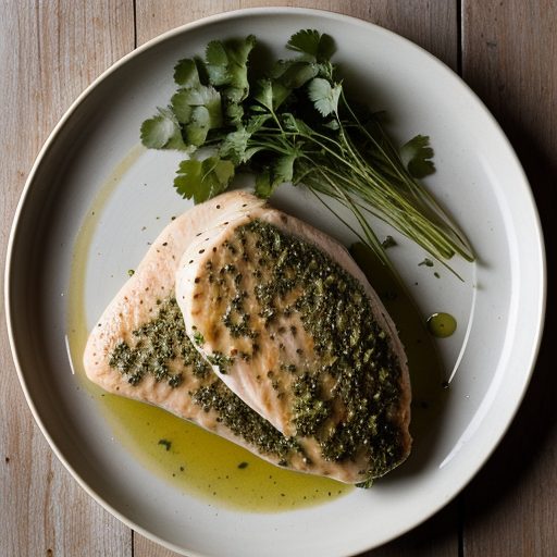 Chicken Breasts With Green Coriander (Cilantro recipe image